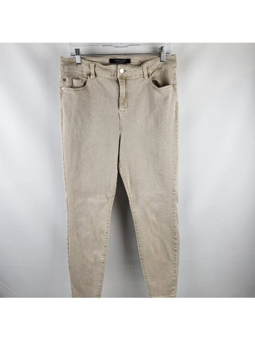 Liverpool Jeans Womens 14/32 The Hugger Ankle Skinny Monterey Sand (32x27)
